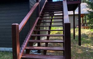 Steps leading to apartment