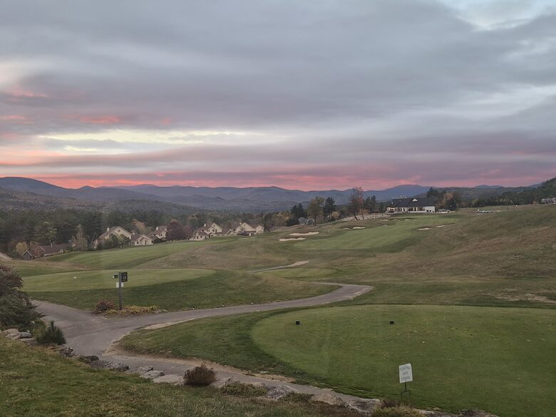 On the 18th Tee at Owl’s Nest | White Mountain Horizon - Campton, New Hampshire