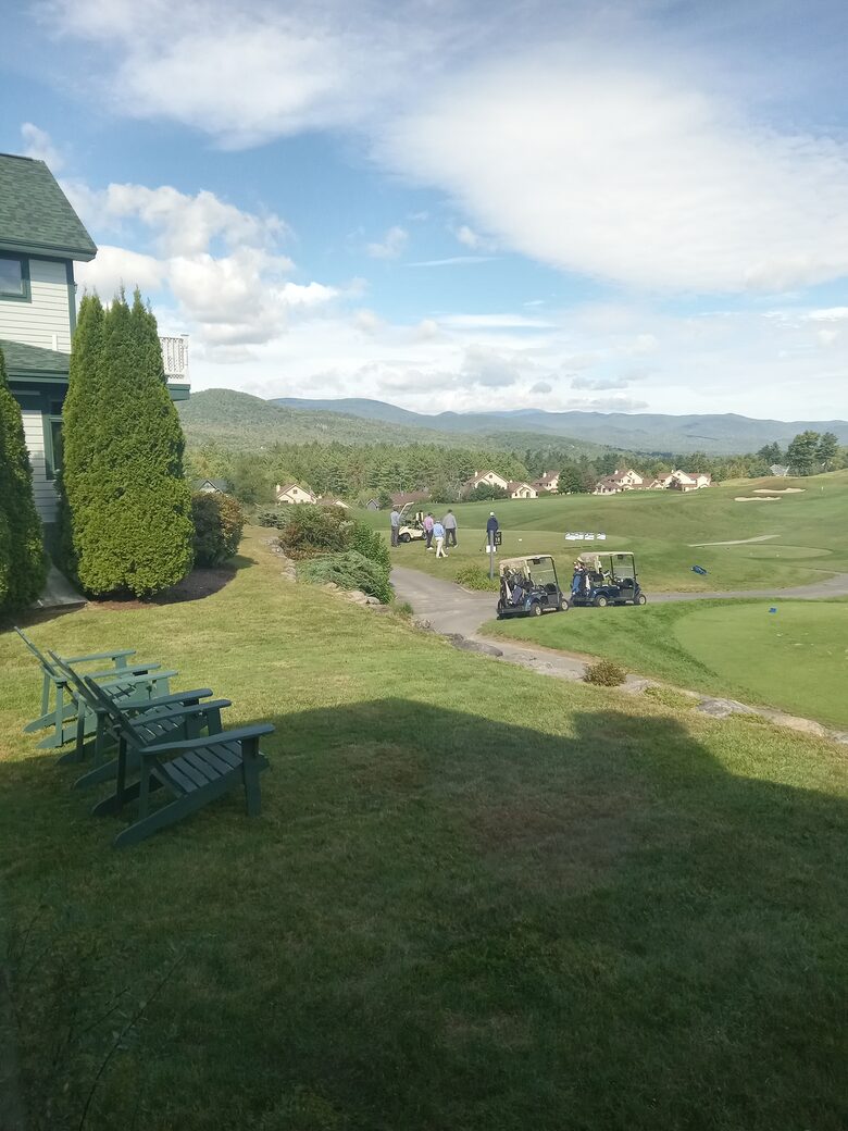 On the 18th Tee at Owl’s Nest | White Mountain Horizon - Campton, New Hampshire