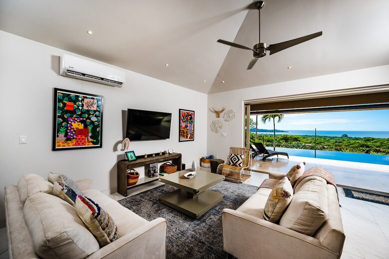 Living Room to Pool Deck from front door