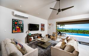 Living Room to Pool Deck from front door