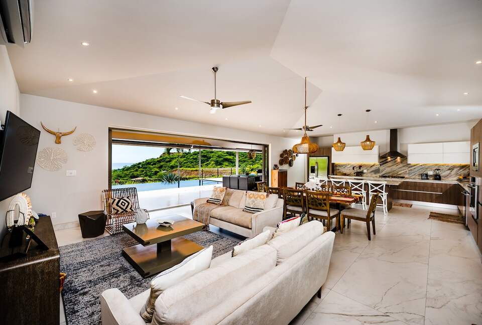 Main Living Interior and Pool Deck