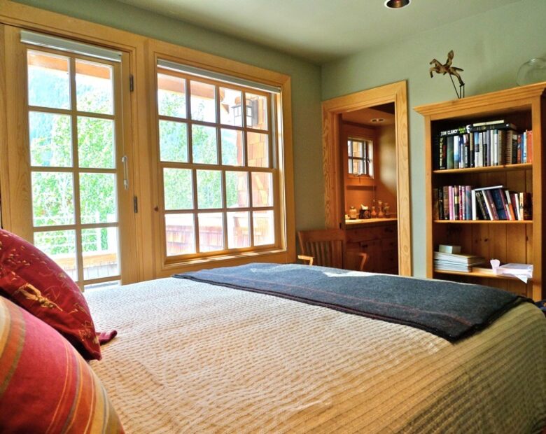 Second floor guest room with ensuite bath.