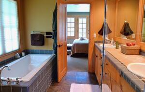 A different view of our master bathroom.