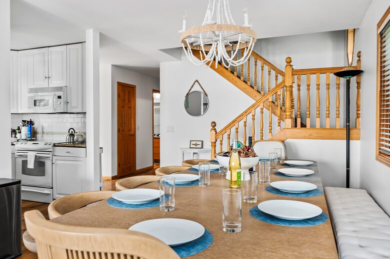 Dining table seats 12