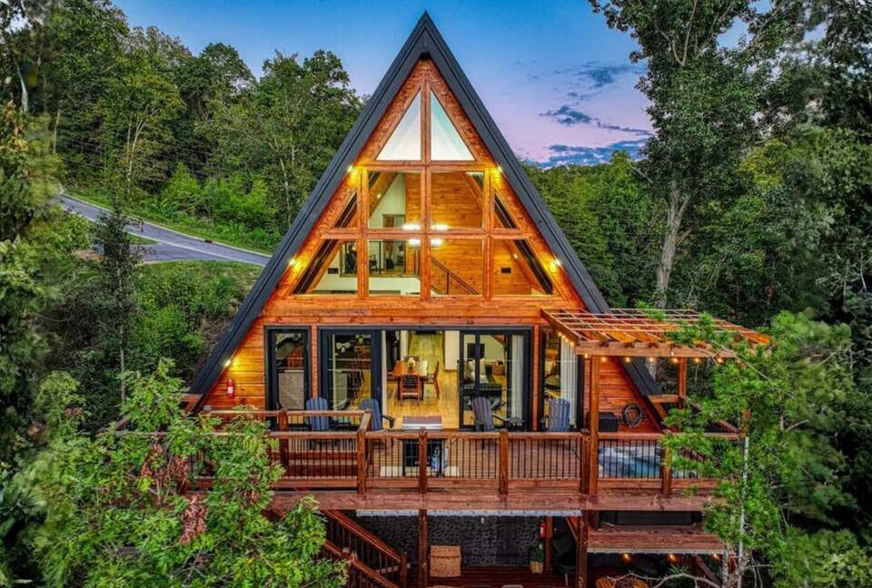 Contemporary A-Frame Retreat in the Great Smoky Mountains - Sevierville, Tennessee