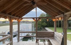 Dock with Seating Just Steps from the House
