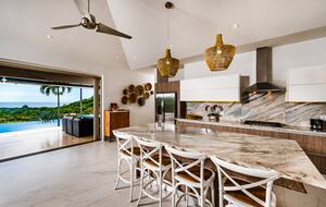 Kitchen Island and Outside