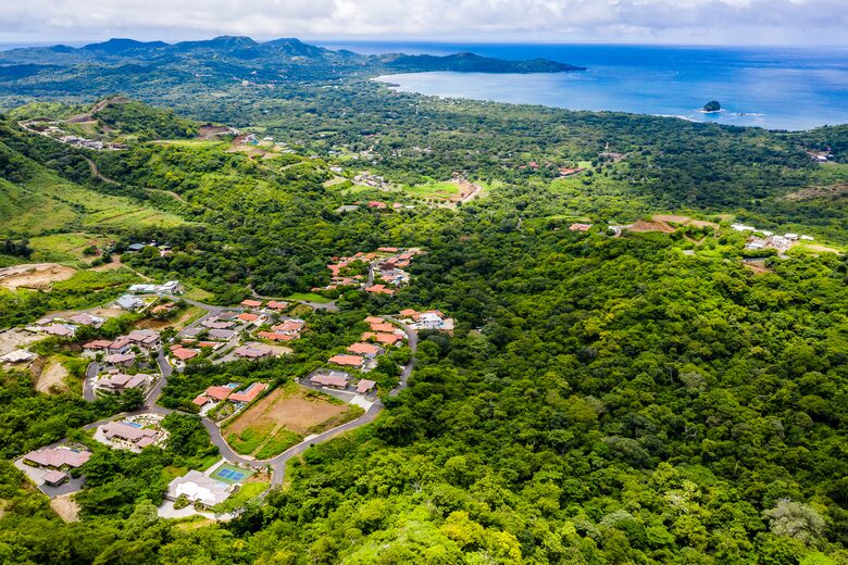 Aerial of Mar Vista and Brasilito, House is bottom left