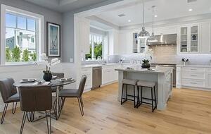 Kitchen and casual dining area