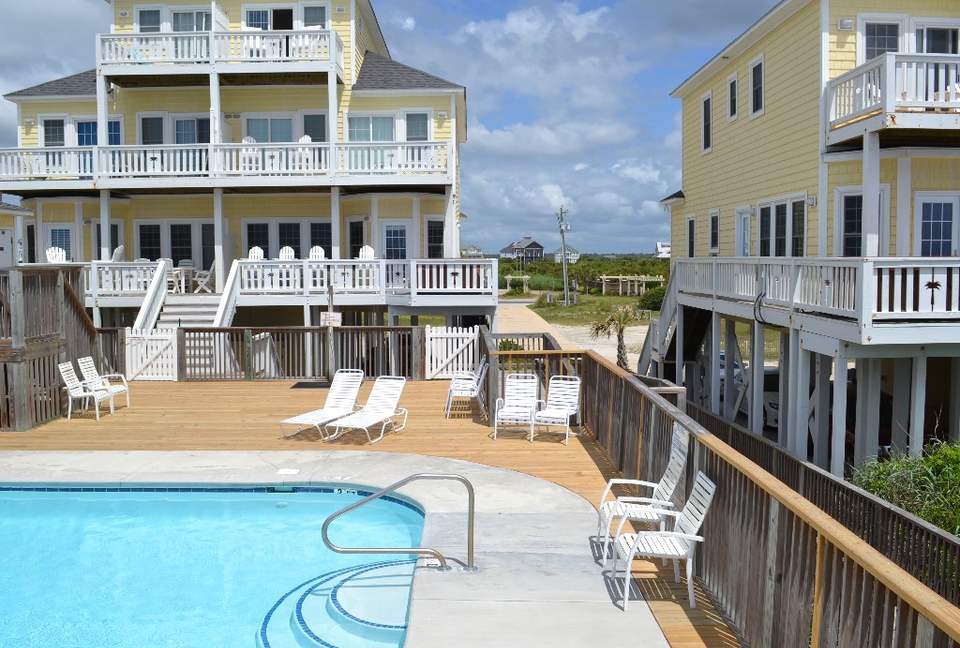 Oceanfront- Heated Pool! Private & Hot Tub - North Topsail Beach, North Carolina