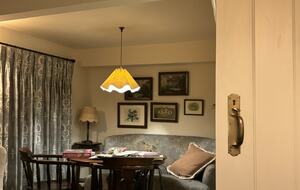 Games table in sitting room perfect for scrabble, puzzles or card game