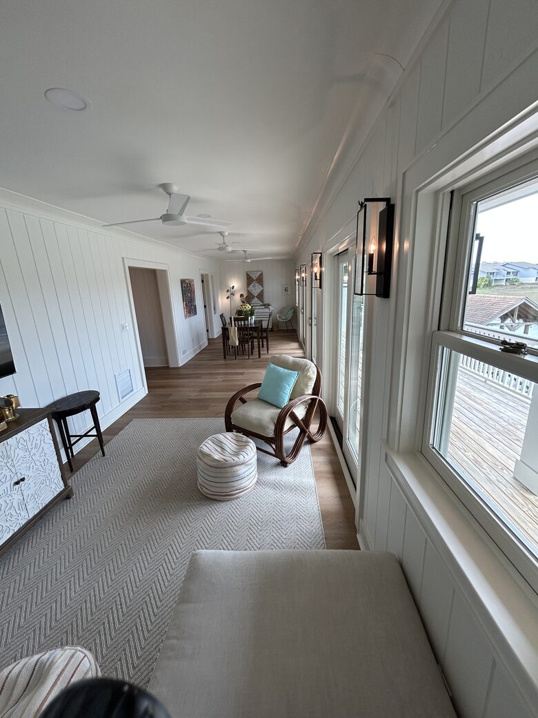 2nd Floor Water View Den with TV & Dining