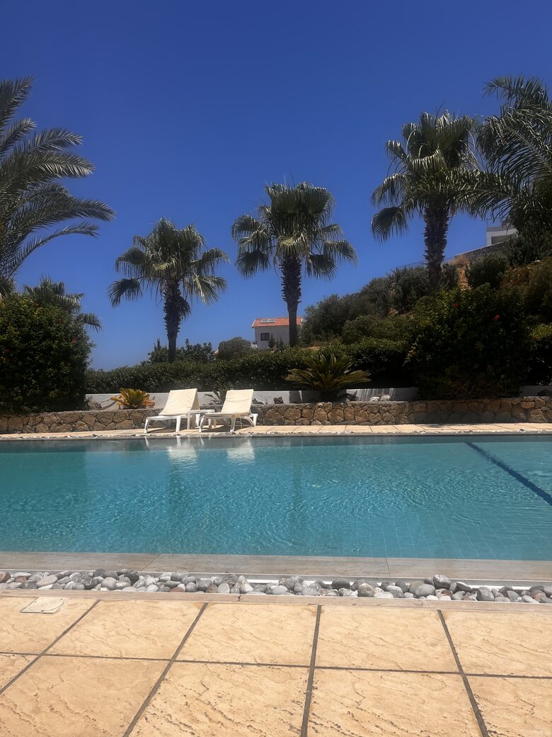 Boutique pool next to villa available to guests