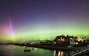 Findhorn House surrounded by Aurora!