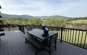Retraite dans une maison en rondins de la vallée de Shenandoah avec vue sur les montagnes - Bentonville, Virginie