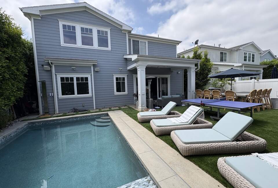 Pool and loungers