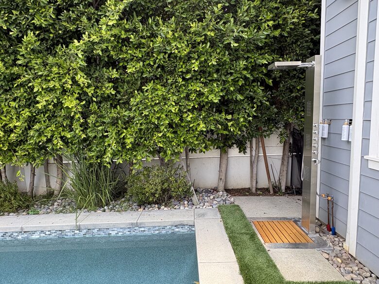 Outdoor Heated Shower