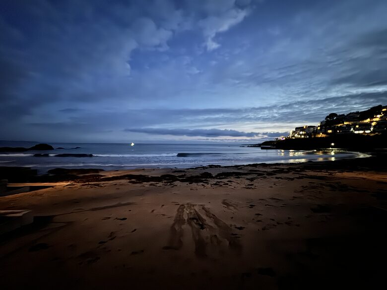 Sunset over the beach