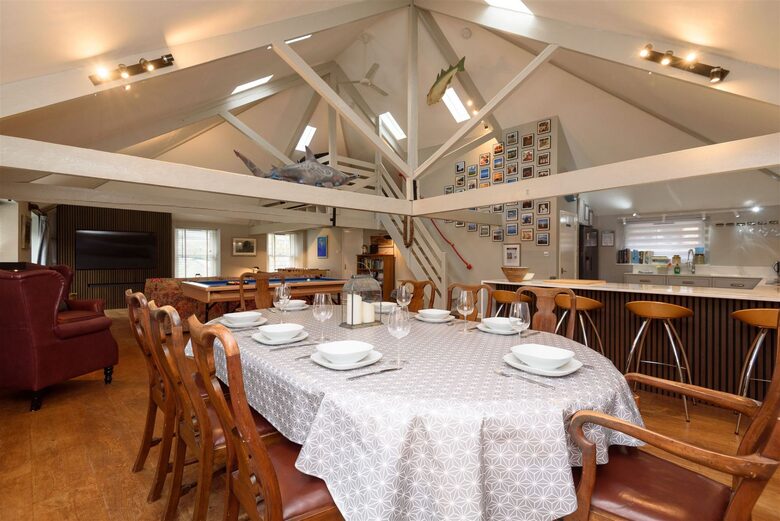 Our antique family dining table