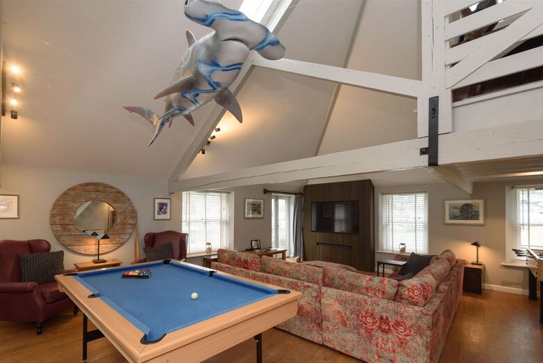Nothing like a 6' Hammerhead Shark to focus your pool game