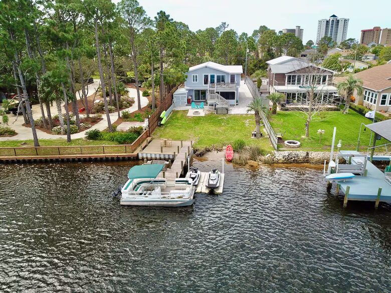 Panama City Beach Waterfront Bay House - Panama City Beach, Florida