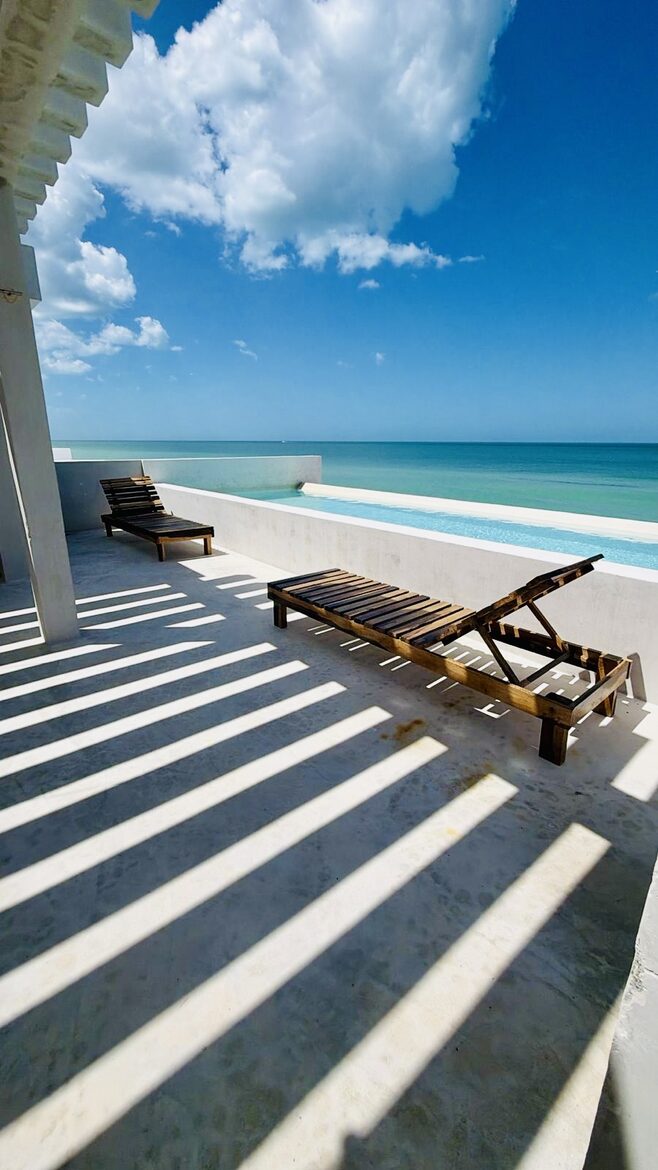 Modern Yucatán Beach House with Rooftop Pool & Direct Sand Access - Chuburná, Mexico