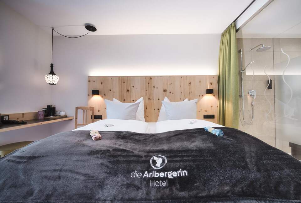 A Double Room at Hotel St. Anton - Sankt Anton am Arlberg, Austria