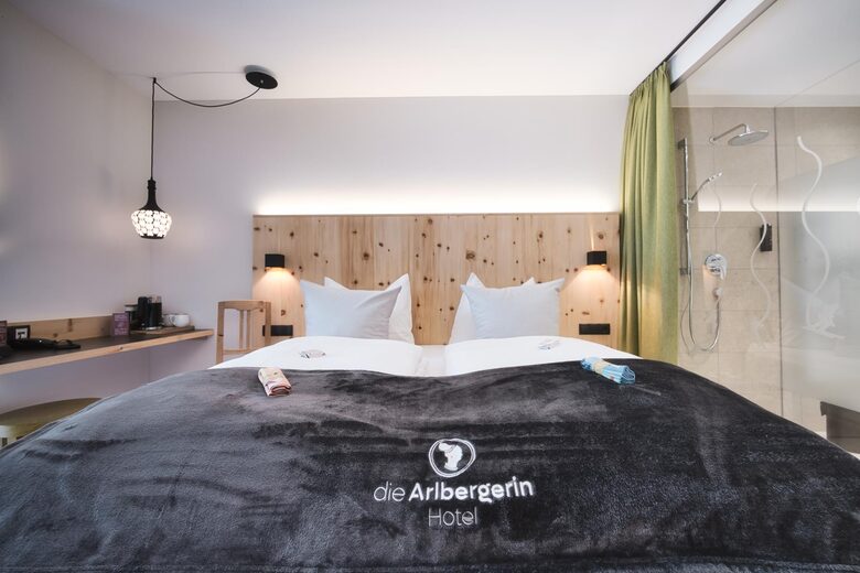 A Double Room at Hotel St. Anton - Sankt Anton am Arlberg, Austria