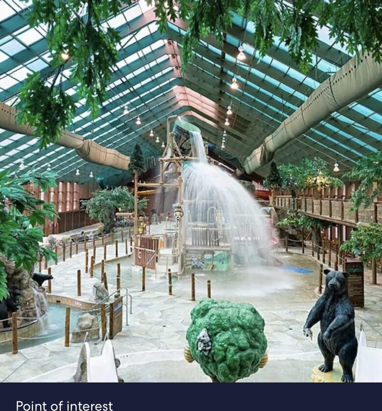 Indoor water park.