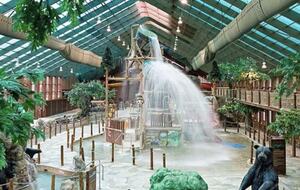 Indoor water park.