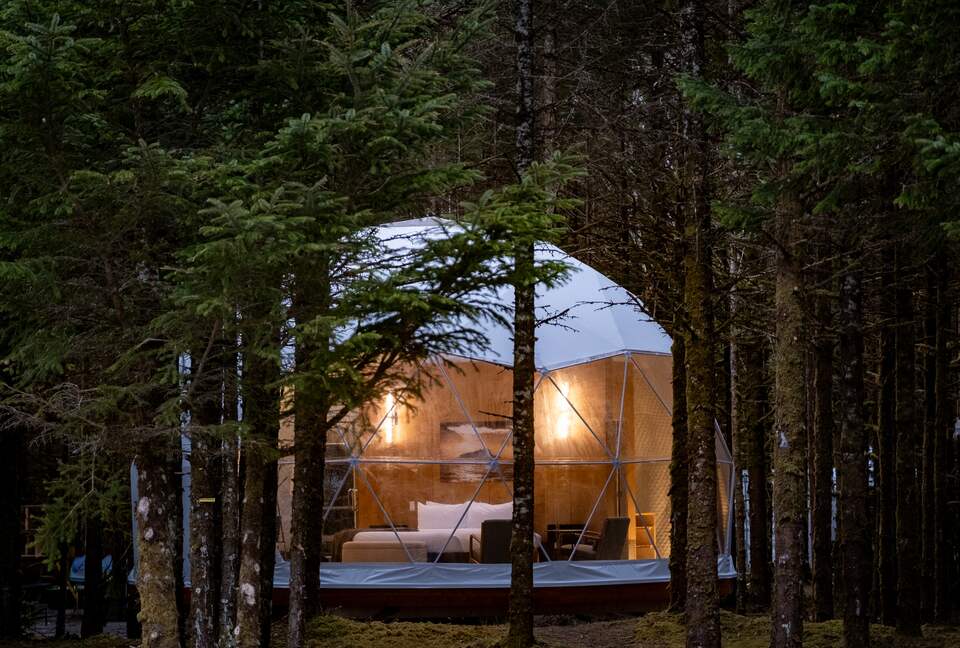 Three Beachfront Domes Along the Wild Pacific Coast - Masset, Canada