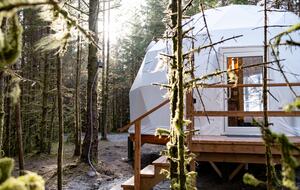 Three Beachfront Domes Along the Wild Pacific Coast - Masset, Canada