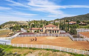 Tuscan Vineyard Villa with Private Pool & Equestrian Estate - Murrieta, California