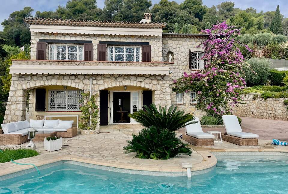 Villa Meribella with Sea and Village Views - La Colle-sur-Loup, France