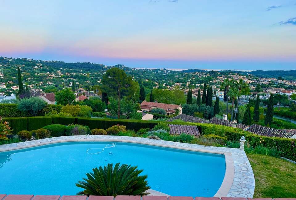 Villa Meribella with Sea and Village Views - La Colle-sur-Loup, France