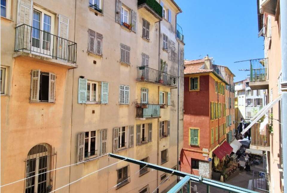 Historic Old Town Apartment Overlooking Vibrant Streets - Nice, France