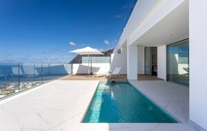 Elegant Two Bedroom Retreat with Sea Views in Los Gigantes - Santiago del Teide, Tenerife, Spain