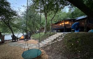 Ellijay Mountain Retreat with Flat Riverfront Backyard - Ellijay, Georgia