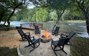 Ellijay Mountain Retreat with Flat Riverfront Backyard - Ellijay, Georgia