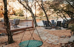 Ellijay Mountain Retreat with Flat Riverfront Backyard - Ellijay, Georgia