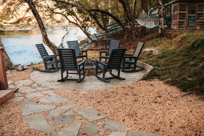 Ellijay Mountain Retreat with Flat Riverfront Backyard - Ellijay, Georgia