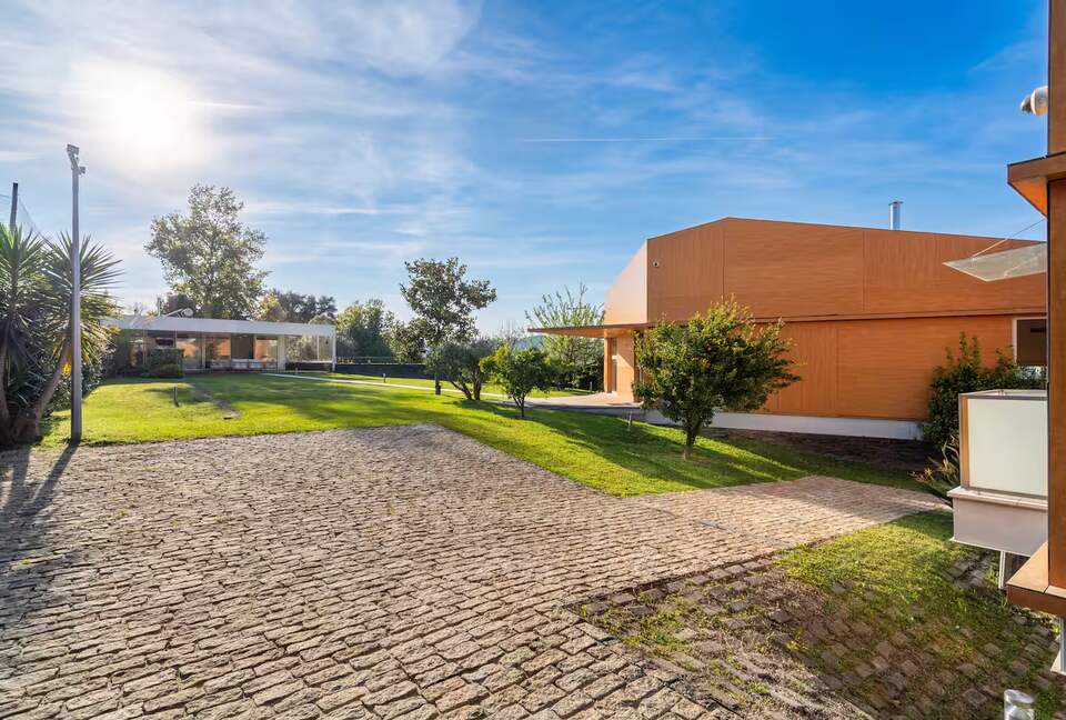 Contemporary Hillside Residence with Indoor Pool - Braga, Portugal