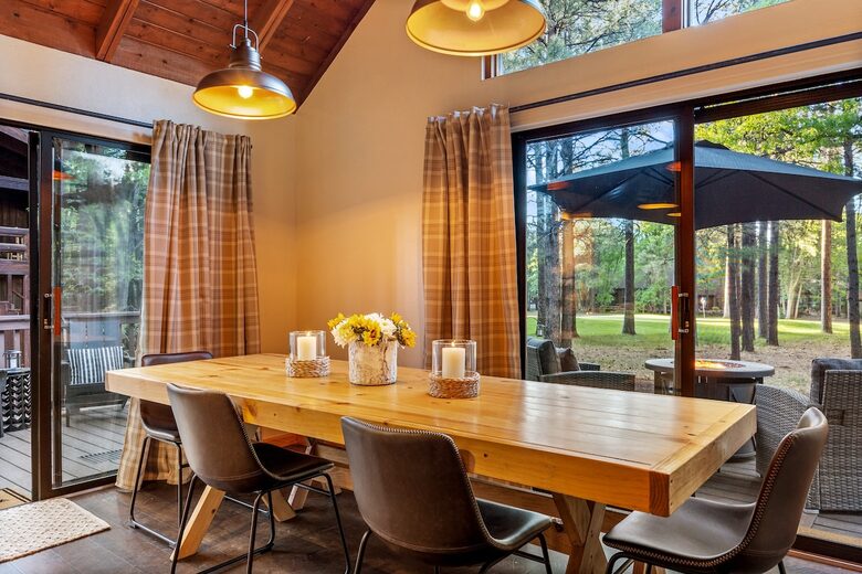 Pinetop Lakes Golf Chalet with Firepit Deck - Pinetop, Arizona