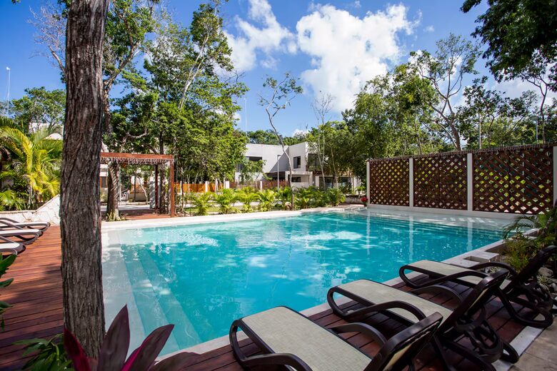 Modern Tulum Retreat with Rooftop Pool in Aldea Zamá - Tulum, Mexico