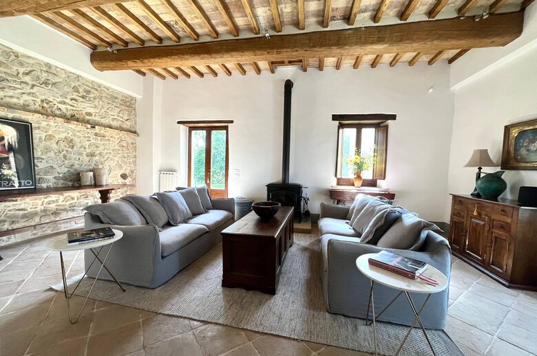 Secluded Stone Farmhouse with Pool & Sweeping Umbrian Views - Montone, Italy