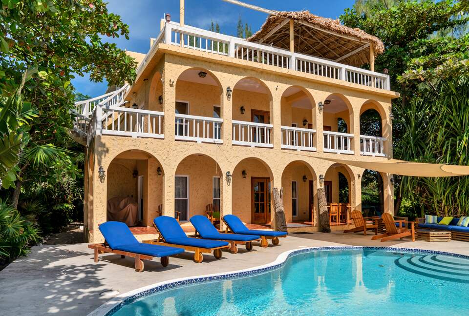 Caribbean Waterfront Villa with Private Pool and Dock - San Pedro Town, Belize