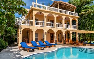 Caribbean Waterfront Villa with Private Pool and Dock - San Pedro Town, Belize