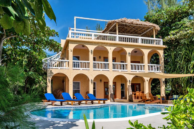 Caribbean Waterfront Villa with Private Pool and Dock - San Pedro Town, Belize