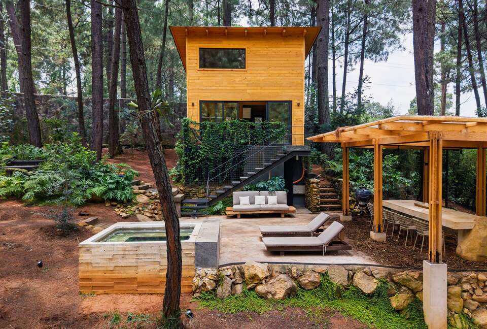 Modern Forest Retreat Among the Pines of Valle de Bravo - Valle de Bravo, Mexico